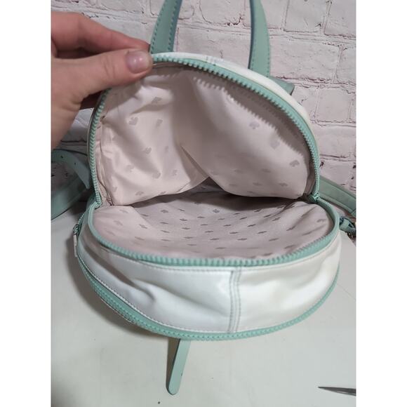 Kate Spade Karissa Backpack Purse Pre-owned Mint Green Ombre Nylon - Picture 15 of 15